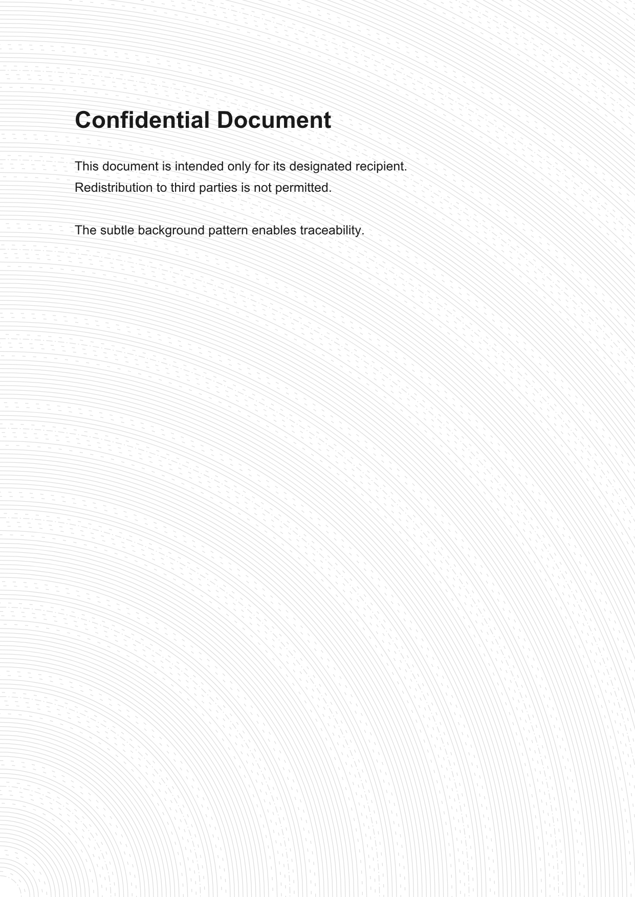 Concentric ring pattern